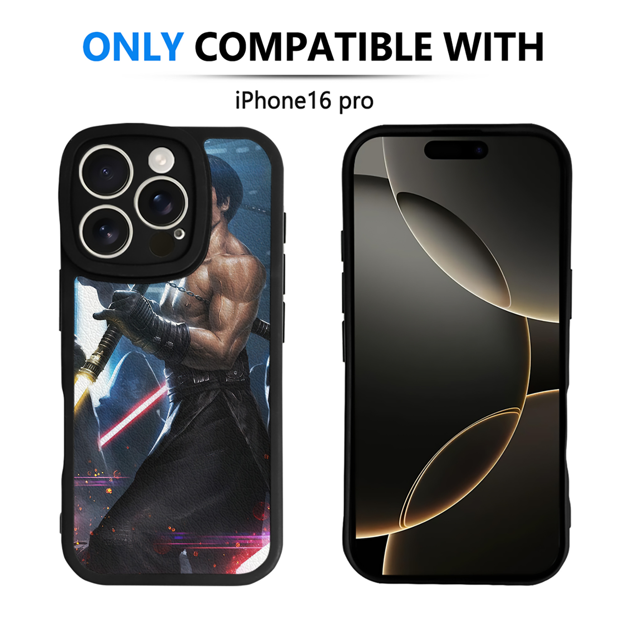 （画像用） スター・ウォーズ Star Wars 【iPhone 16シリーズ対応】シリコンスマホケース（レザー調） 材質：シリコン